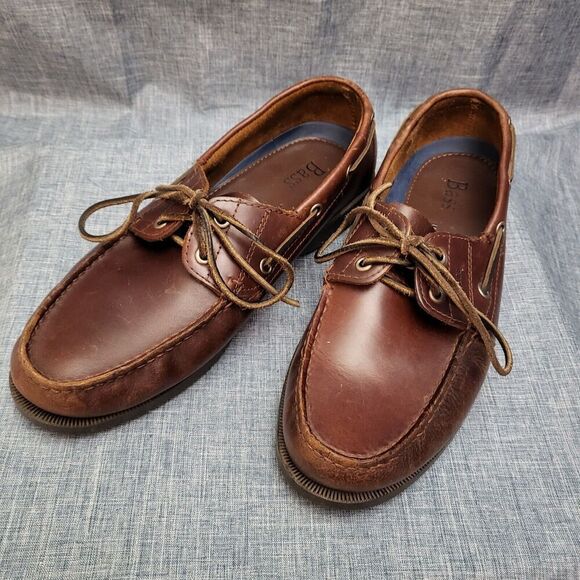 G.H. Bass Seafarer Classic Boat Shoes  Docksiders Caramel Brown Men's 10M - Picture 6 of 13